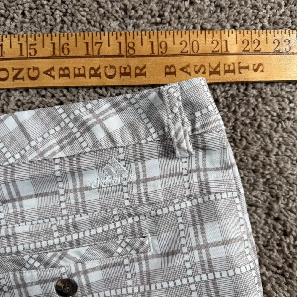 Adidas ClimaLite Mens Golf Shorts Plaid Brown Size‎ 42 Kapalua athletic outdoor